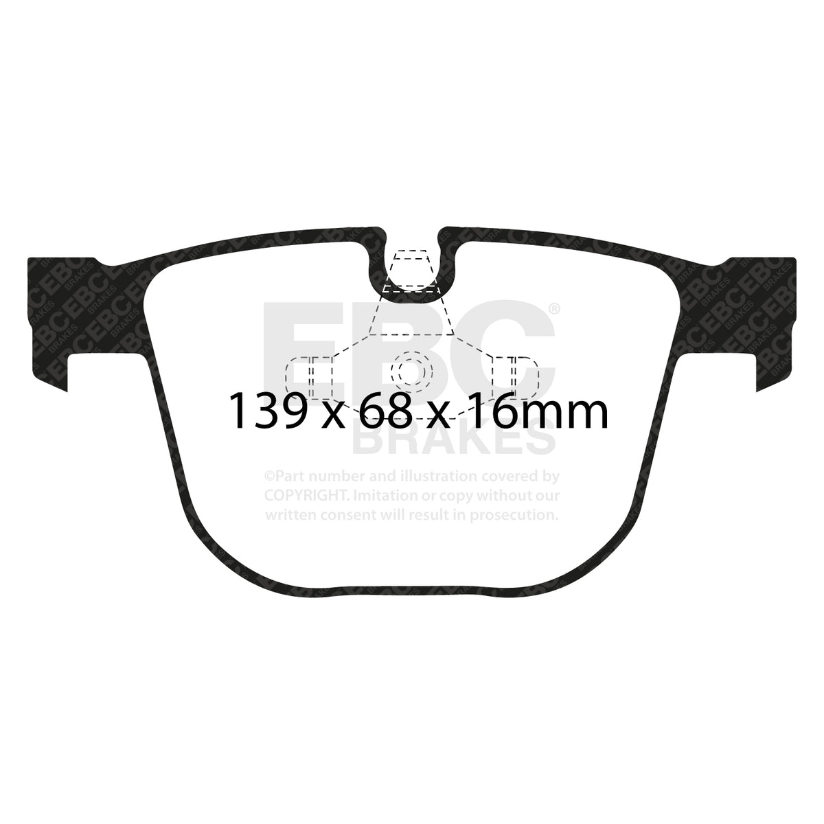 EBC Redstuff Rear Brake Pads for BMW M3 E9x