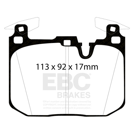 EBC Bluestuff Front Brake Pads for BMW M2 M3 M4 F8x