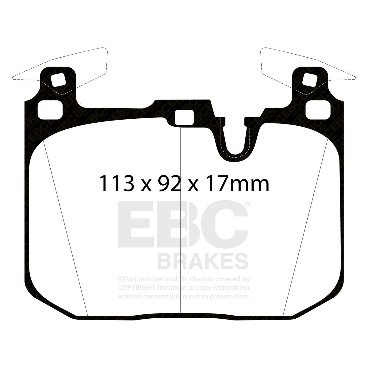EBC Yellowstuff Front Brake Pads for BMW M2 M3 M4 F8x