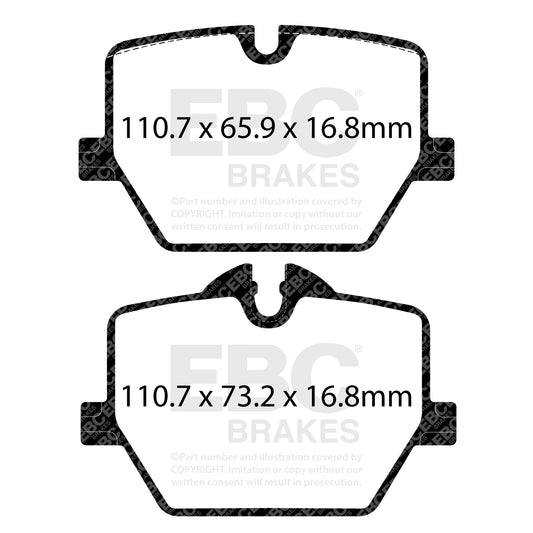 EBC Redstuff Rear Brake Pads for BMW M240i G42