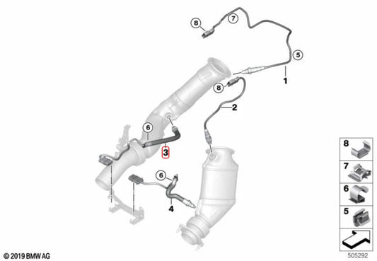 Bosch Secondary Lambda O2 Sensor for BMW S55 M2 M3 M4 F8x – Front Long Downpipe