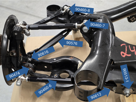 Millway Motorsport Rear Third Link Arms for BMW 1, 2, 3 & 4 Series F2x F3x