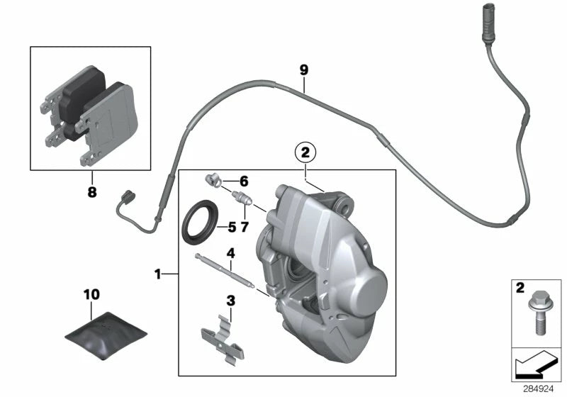 BMW Rear Brake Pads for BMW M-Lite F Series
