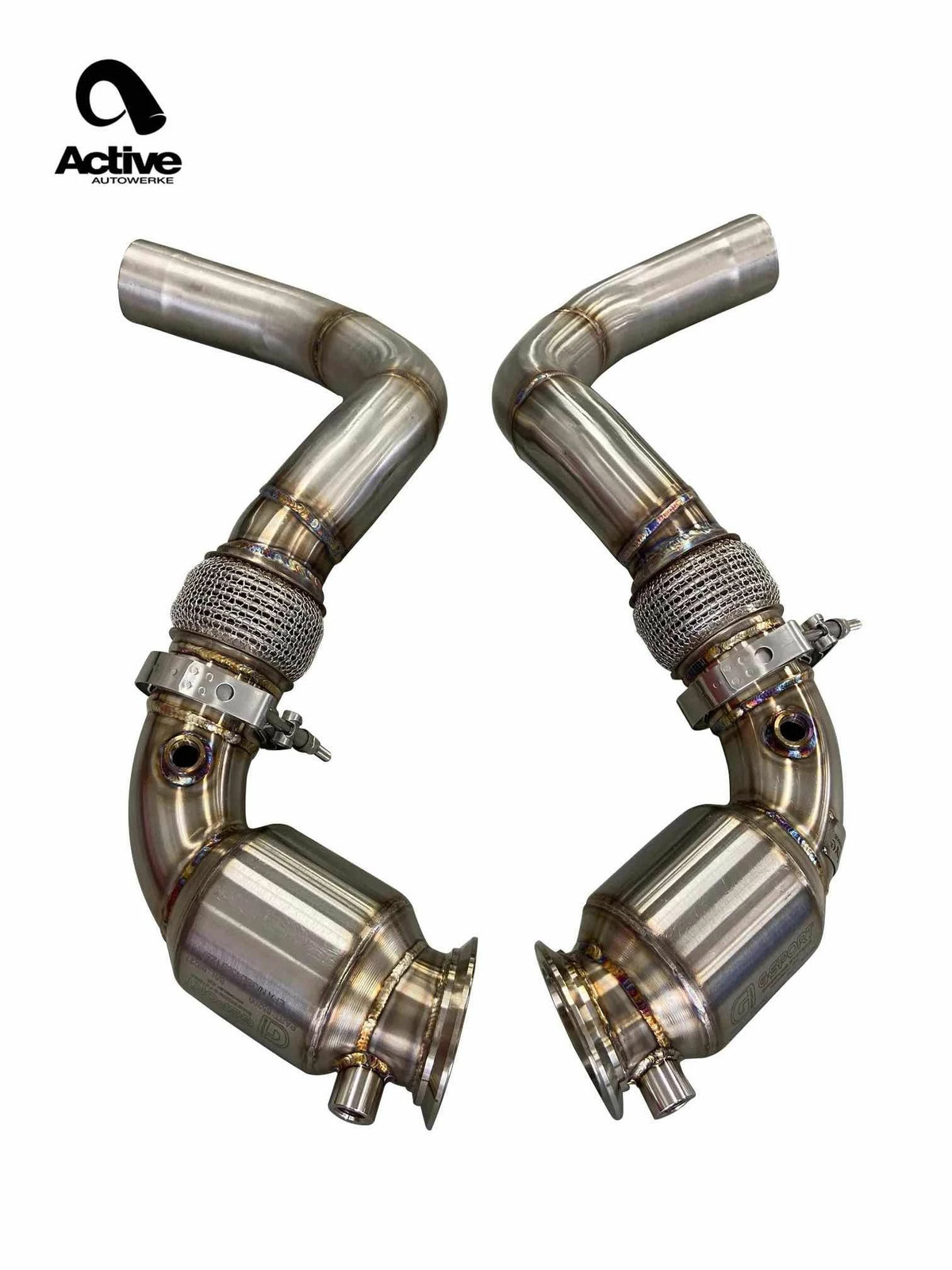 Active Autowerke AA BMW M5 F90 S63 GESI G-Sport Sportscat Downpipes