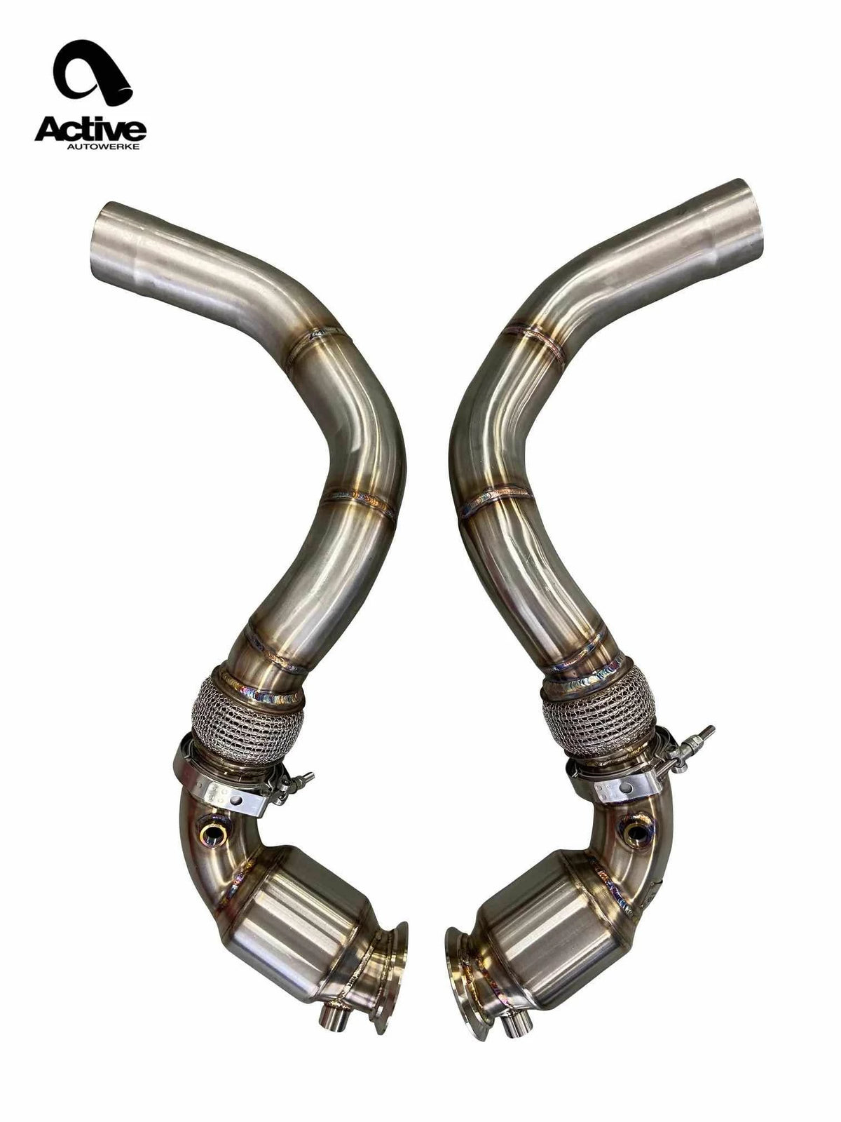 Active Autowerke AA BMW M5 F90 S63 GESI G-Sport Sportscat Downpipes