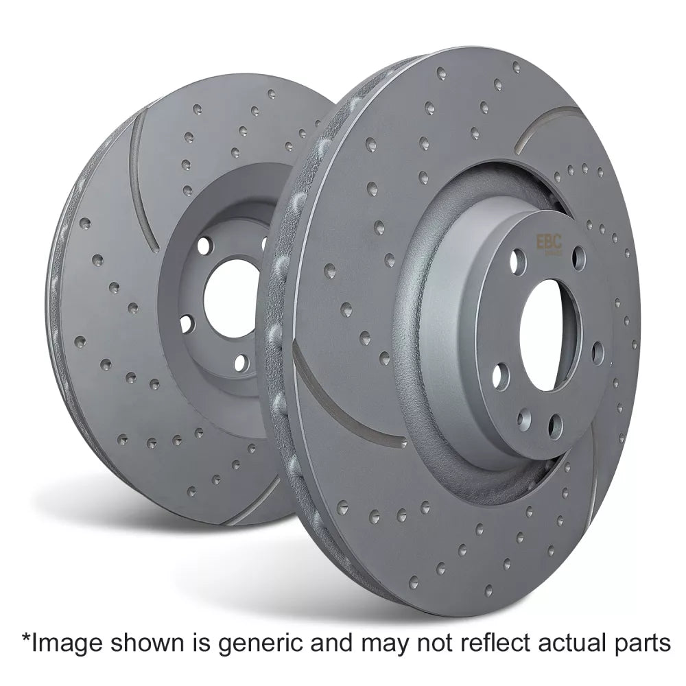 EBC GD 330mm Rear Brake Discs for BMW M135i xDrive F40