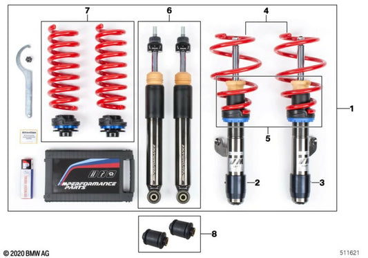 BMW M Performance Coilover Kit for BMW M2 F87