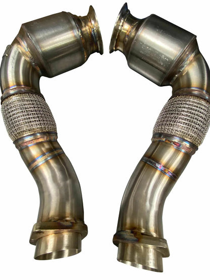 Active Autowerke AA BMW X5M X6M X5 X6 S63 N63 GESI G-Sport Sportscat Downpipes
