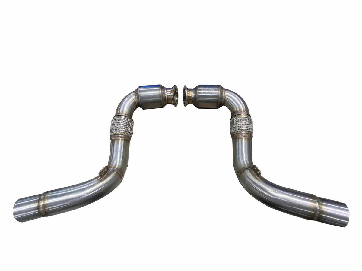 Active Autowerke AA BMW X5M X6M X5 X6 S63 N63 GESI G-Sport Sportscat Downpipes