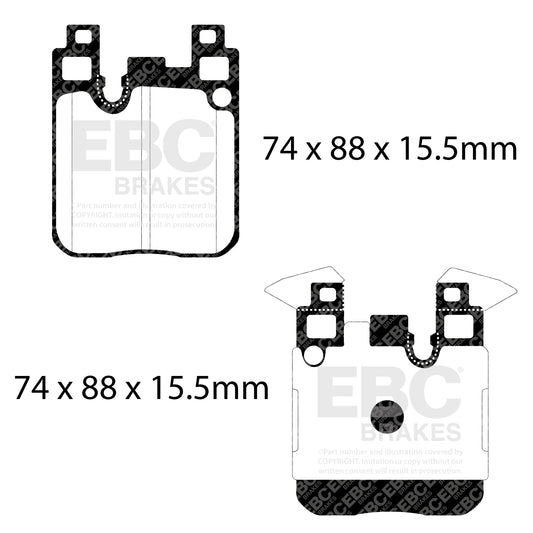 EBC Bluestuff Rear Brake Pads for BMW M2 M3 M4 F8x