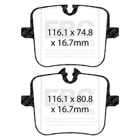 EBC Redstuff Rear Brake Pads for BMW M5 F90