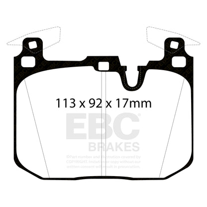 EBC Bluestuff Front Brake Pads for BMW M2 M3 M4 F8x