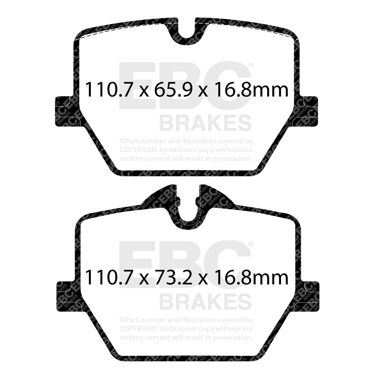 EBC Redstuff Rear Brake Pads for BMW M240i G42