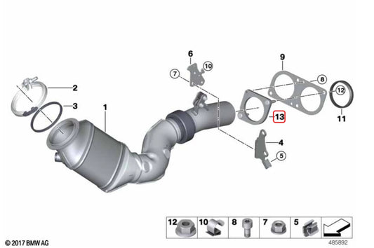 BMW Downpipe Flange for BMW M2 M3 M4 F8x S55