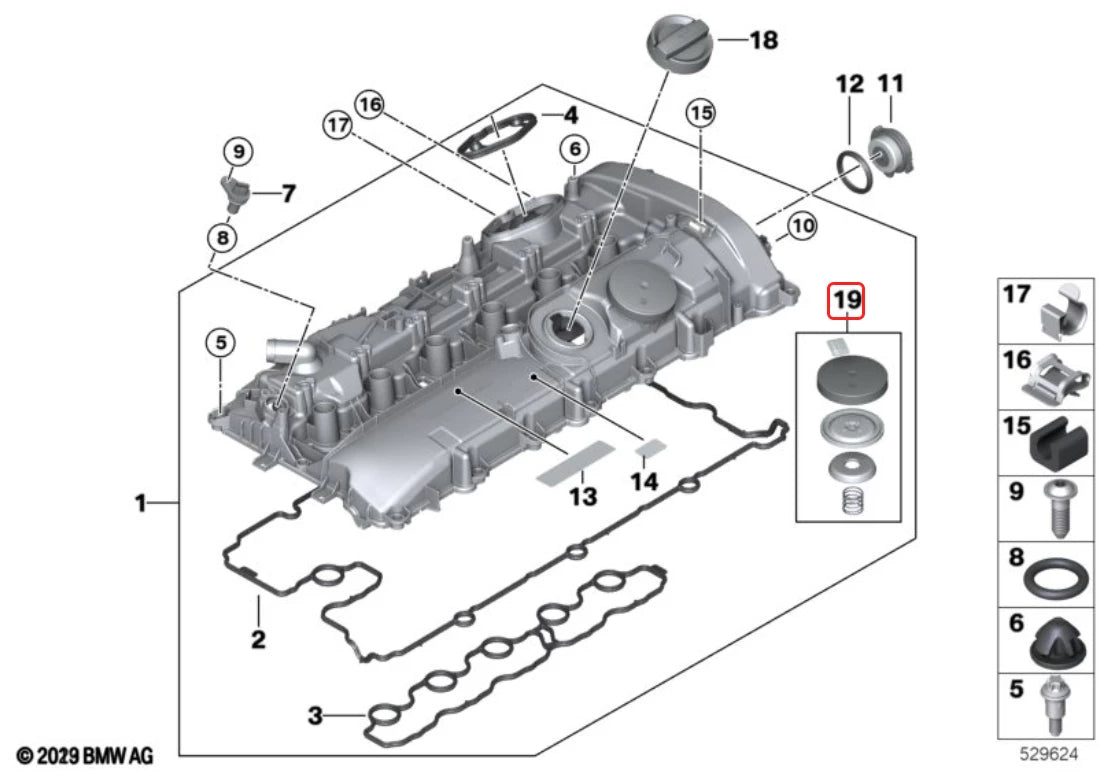 BMW PCV Replacement for BMW B58 F Series