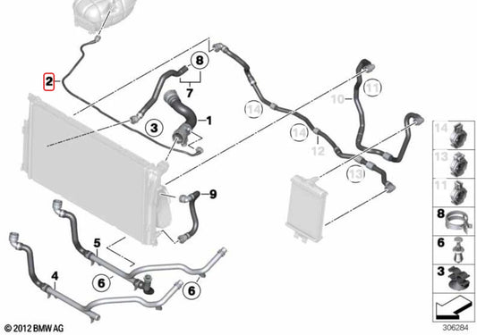 BMW Coolant Hose for BMW N55