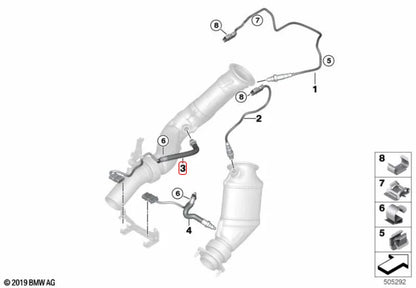 Bosch Secondary Lambda O2 Sensor for BMW S55 M2 M3 M4 F8x – Front Long Downpipe