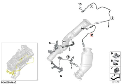 Bosch Lambda O2 Sensor for BMW S55 M2 M3 M4 F8x – Rear Short Downpipe
