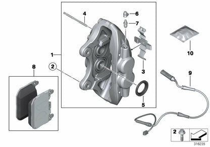 BMW Front Brake Pads for BMW M-Lite F Series