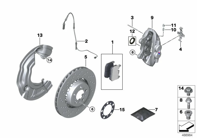 BMW Front Brake Pads for BMW M2 M3 M4 F8x