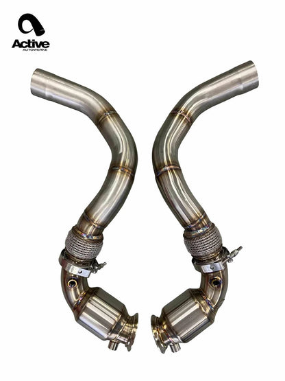 Active Autowerke AA BMW M5 F90 S63 GESI G-Sport Sportscat Downpipes