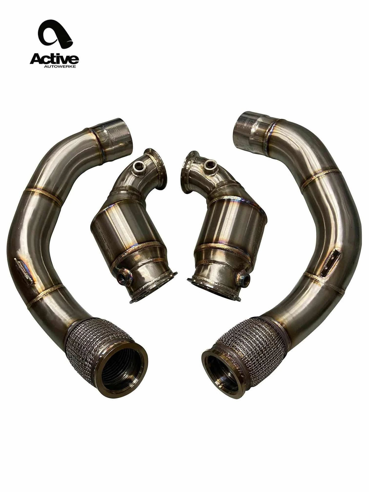 Active Autowerke AA BMW M5 F90 S63 GESI G-Sport Sportscat Downpipes