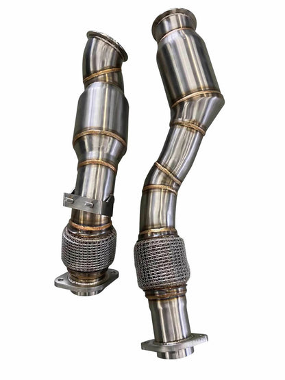 Active Autowerke AA BMW X3M X4M F97 F98 S58 GESI G-Sport Sportscat Downpipes
