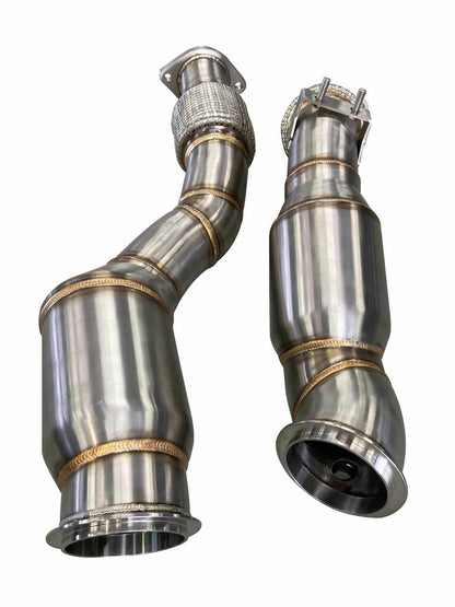 Active Autowerke AA BMW X3M X4M F97 F98 S58 GESI G-Sport Sportscat Downpipes