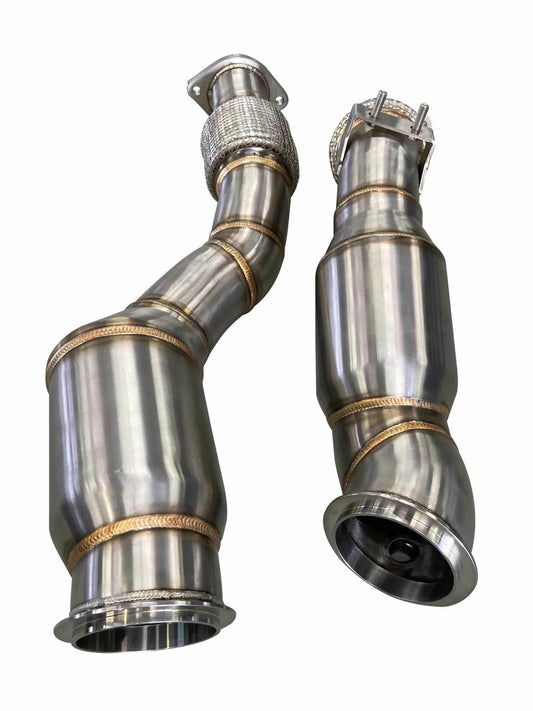 Active Autowerke AA BMW X3M X4M F97 F98 S58 GESI G-Sport Sportscat Downpipes