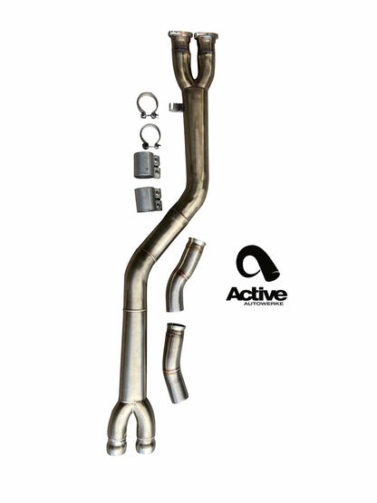 Active Autowerke AA BMW X3M X4M F97 F98 S58 Mid-Pipe Exhaust