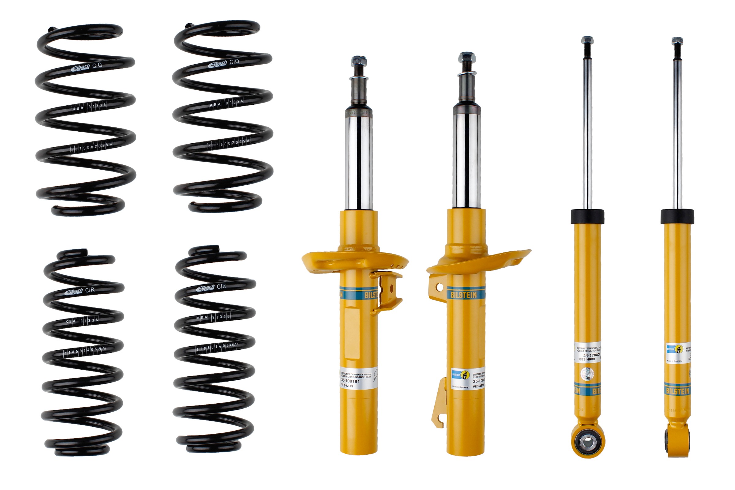 Bilstein B12 Pro Kit Lowering Springs Dampers For VW JETTA III 1K2